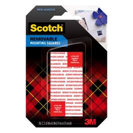Scotch - 0.7 in. L X .7 in. W Double-Sided Mounting Squares Pack of 1