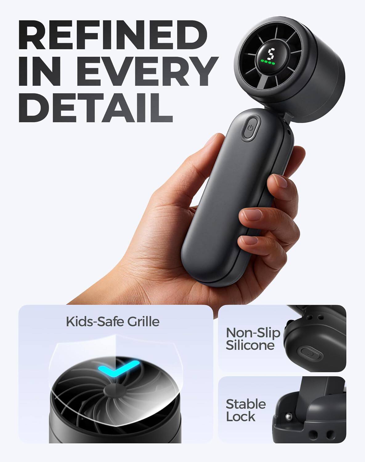 REFINED IN EVERY DETAIL

Kids-Safe Grille
Non-Slip Silicone
Stable Lock