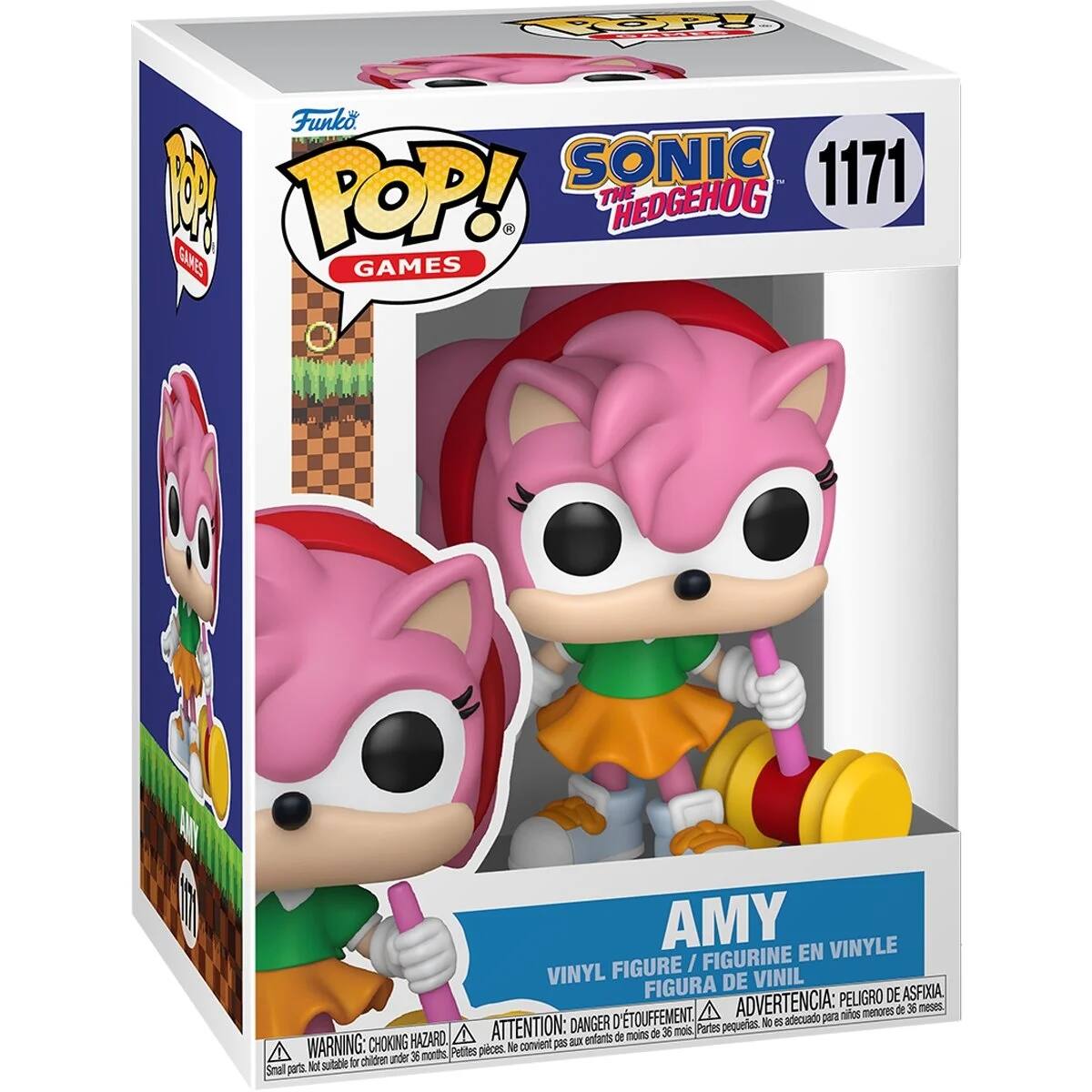 TO HOOP Funko 1 P8 SONIC - 1171 P POP! THE HEDGEHOG GAMES AMY EN VINYLE FIGURE / FIGURINE VINYL DE VINIL FIGURA PELIGRO DE ASFIXIA D'TOUFFEMENT. ADVERTENCIA: pura mios menores de 36 meses DANGER pequertas. No e adecudo HAZARO. ATTENTION: enfants de noins de 36 mois Partes WARNING: CHOKING convient pas  3E months Prettes pieces. sutable i children under Smal parts Not