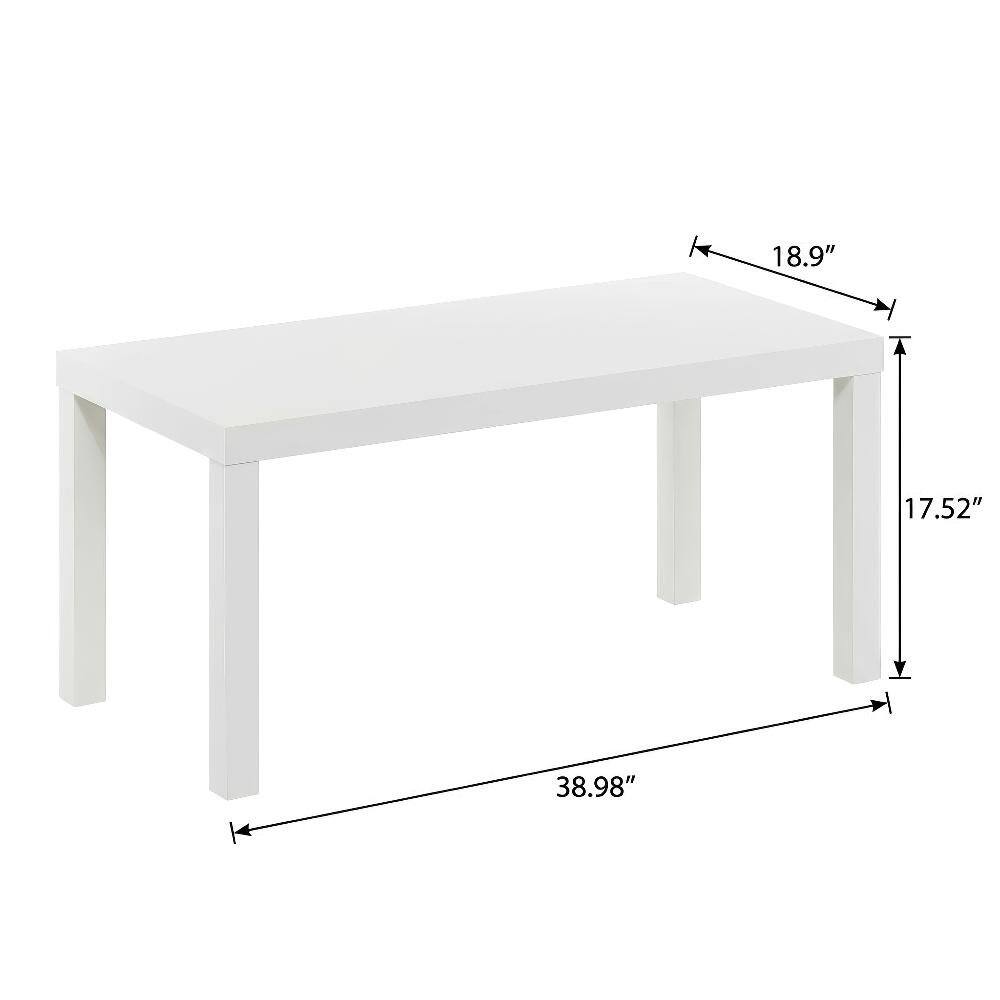 FurniFact - Simple Coffee Table with Modern Design and Lightweight Construction - White price history on PriceWatchPro