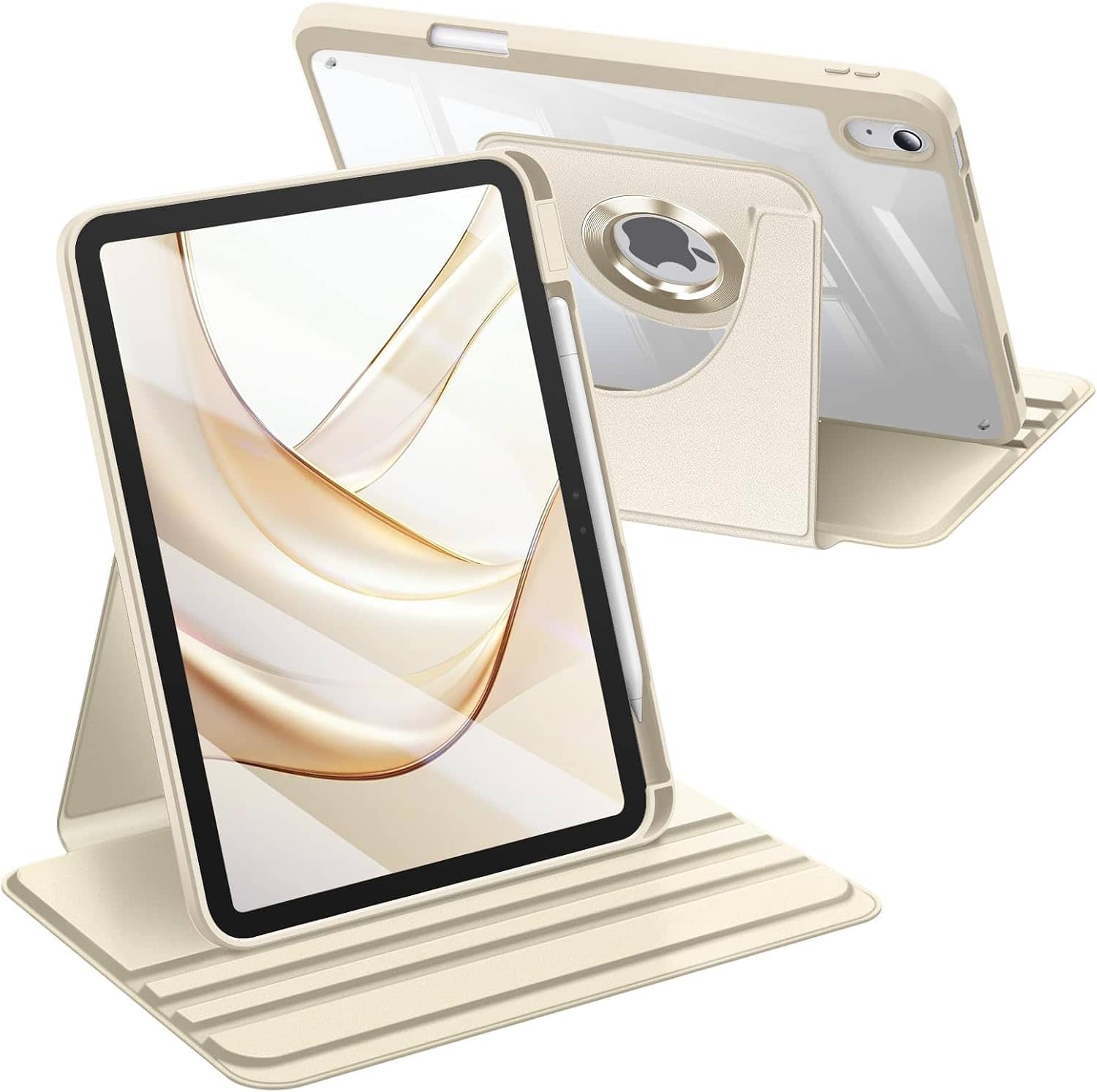Fintie - Rotating Case for iPad (A16) 11-inch 2025 and iPad 10th Gen 10.9 inch 2022, 360° Swivel Stand, Clear Hard PC Back Cover - Starlight price history on PriceWatchPro