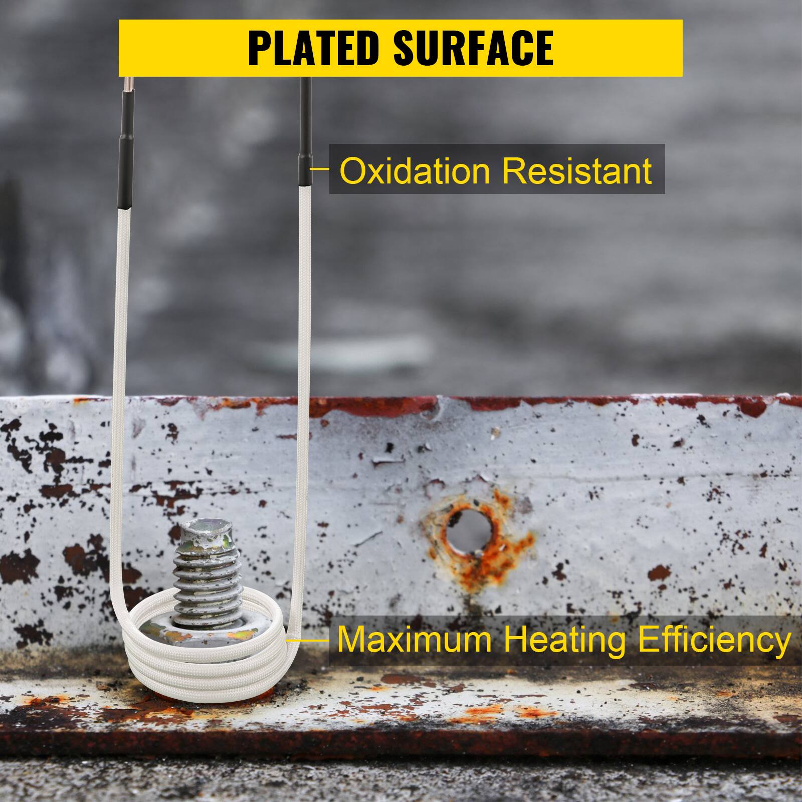 PLATED SURFACE  
- Oxidation Resistant  
- Maximum Heating Efficiency