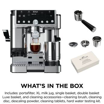 Ninja Luxe Café Pro Series 4 in 1 Espresso, Drip Coffee, Cold Ninja Luxe Café Pro Series 4 in 1 Espresso, Drip Coffee, Cold