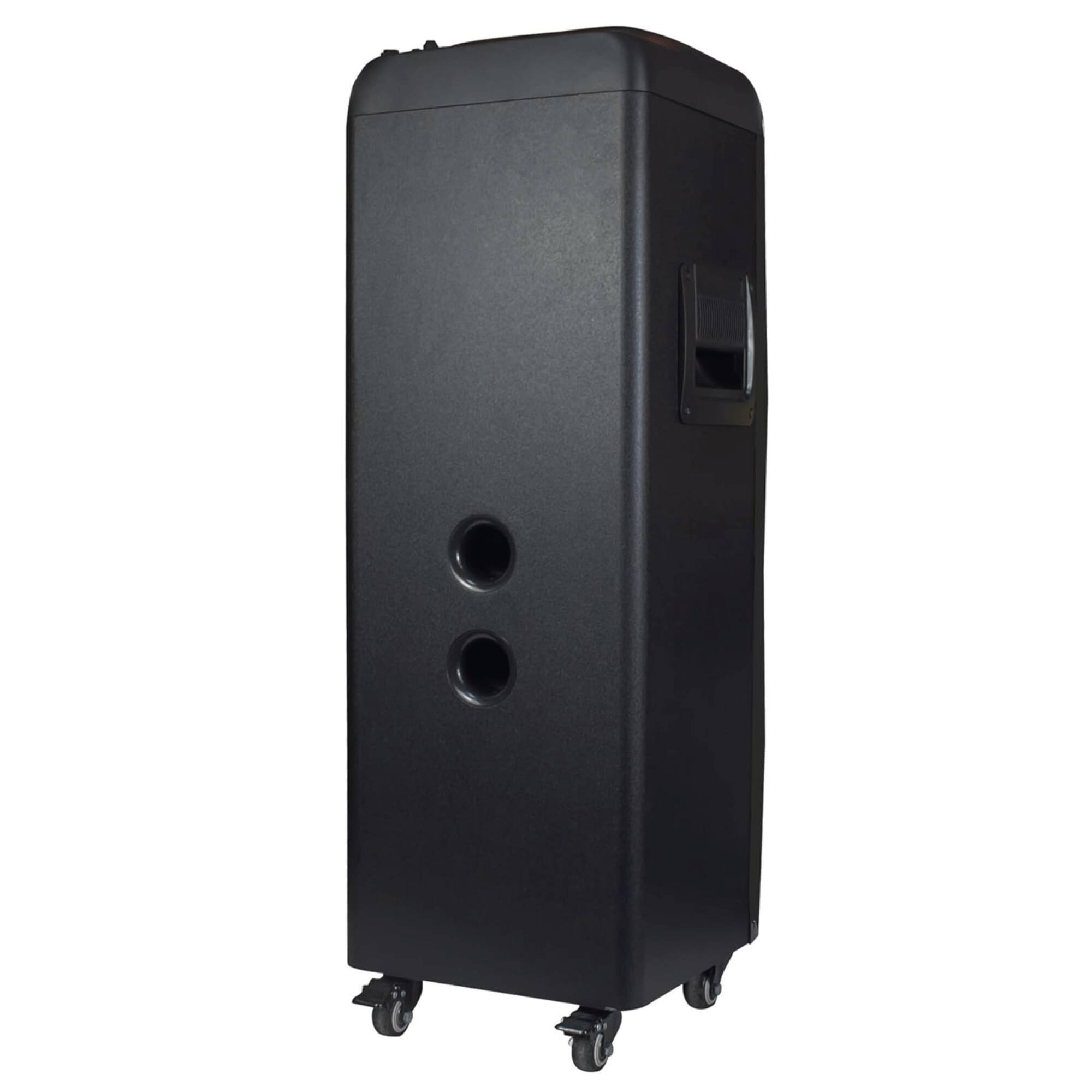 Alt View 1. iQ Sound - TorusFLEX 2x10-Inch Portable Bluetooth DJ Speaker - Black.