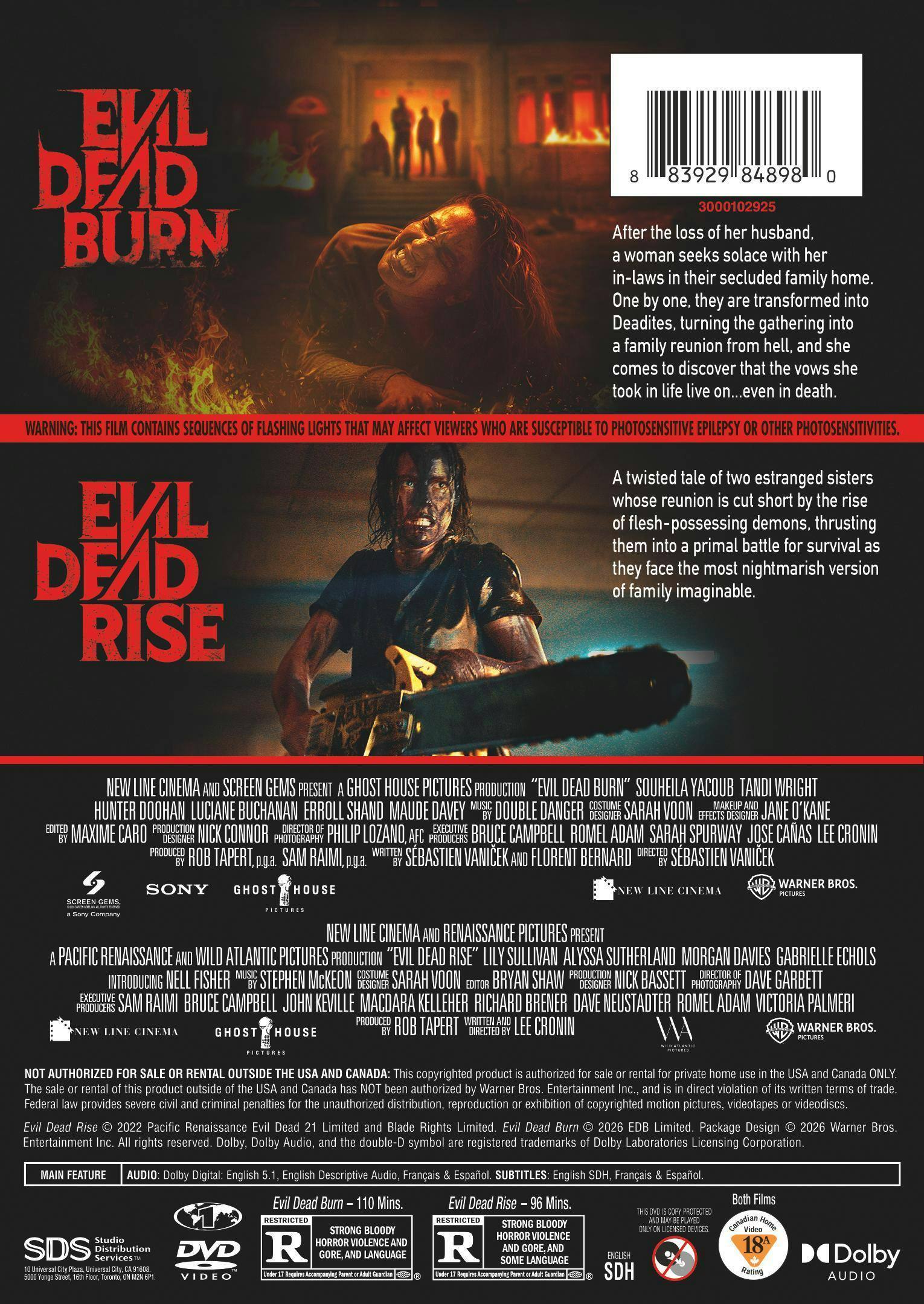 Back. Evil Dead 2 Film Collection [DVD].