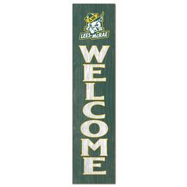 Jardine - Lees-McRae Bobcats 12" x 48" Welcome Outdoor Leaner - Green