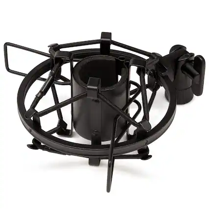 Front. FocusProAudio - Focus Pro Audio Shock Mount for Samson Q2U Microphone - Black.