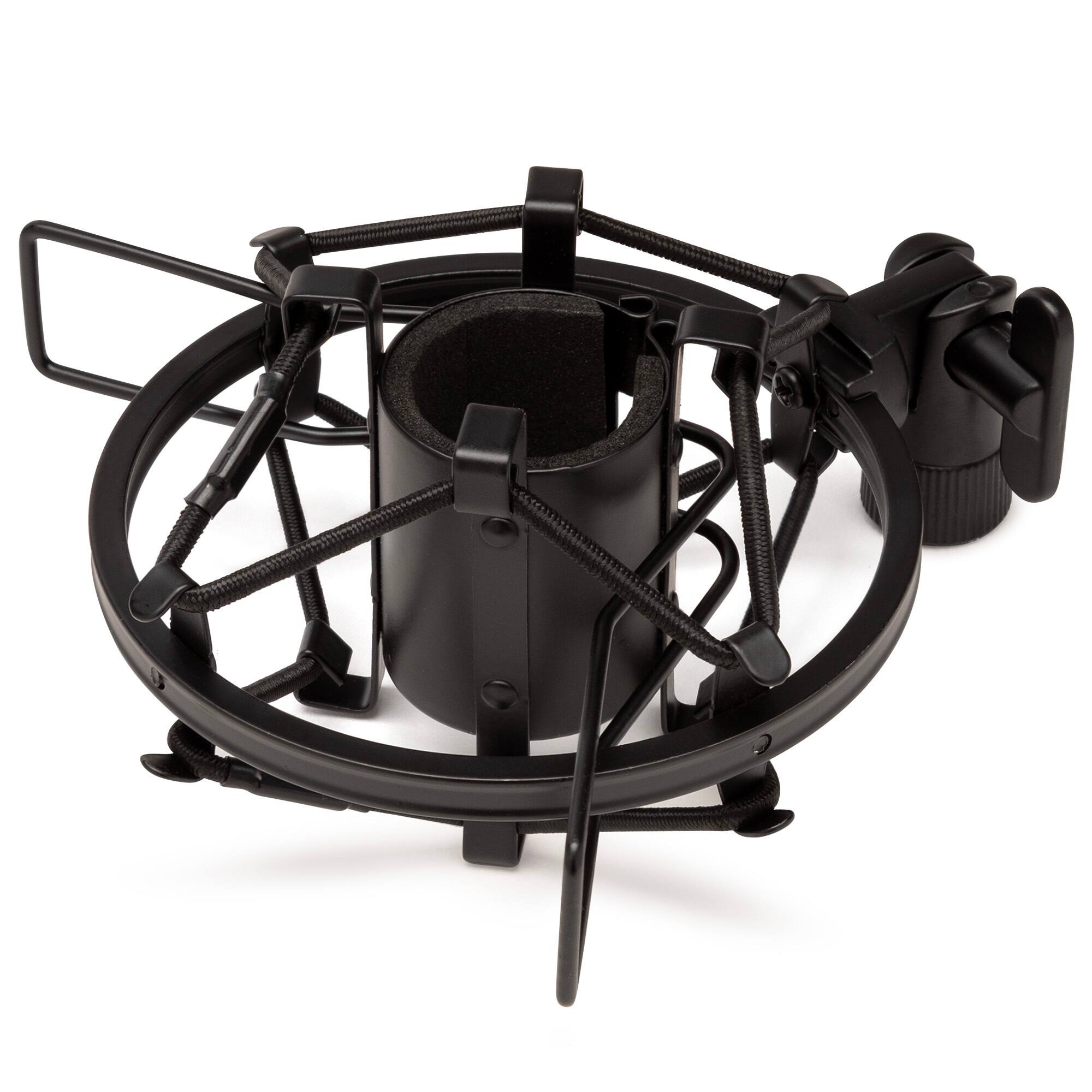 Front. FocusProAudio - Focus Pro Audio Shock Mount for Samson Q2U Microphone - Black.