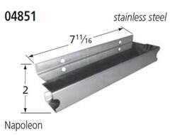 Music City Metals - MCM050485114 BURNER, CROSS-OVER, SS, 7.8125 X 2