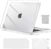 Front. mosiso - Case for 13-inch MacBook Air M5 A3449 M4 A3240 M3 A3113 M2 A2681 with Keyboard Cover Screen Protector and Pouch - Crystal Clear.