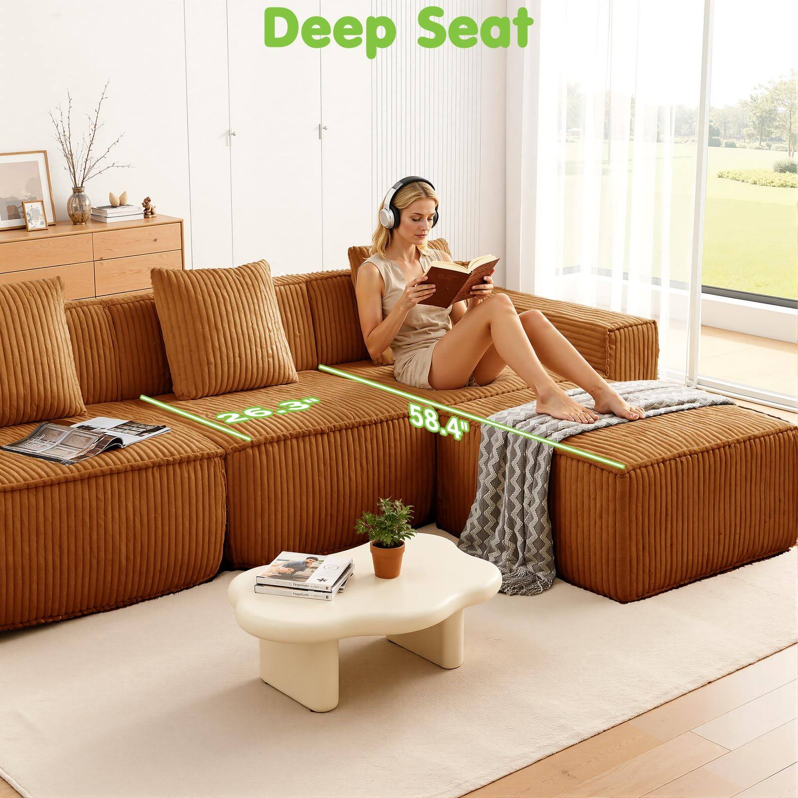Deep Seat  
26.04"  
58.4"