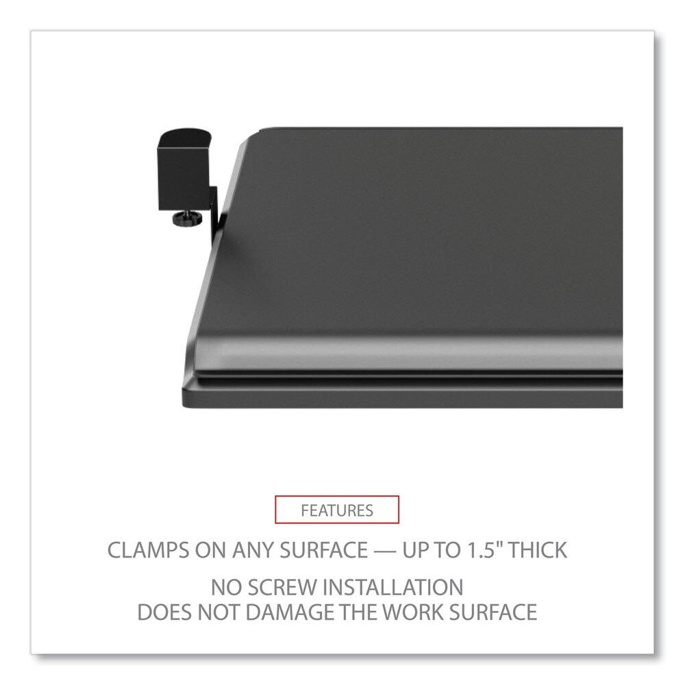 FEATURES  
CLAMPS ON ANY SURFACE — UP TO 1.5" THICK  
NO SCREW INSTALLATION  
DOES NOT DAMAGE THE WORK SURFACE