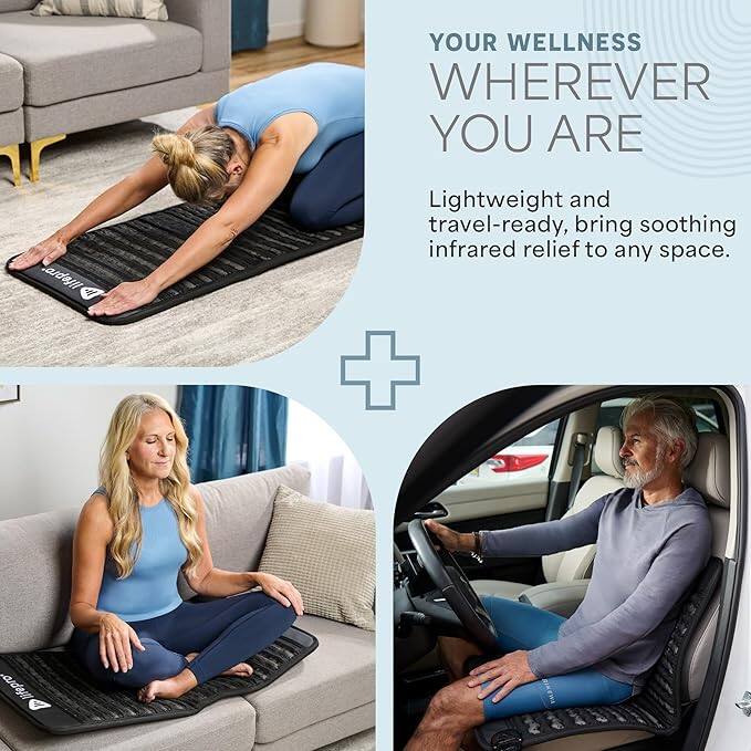 YOUR WELLNESS WHEREVER YOU ARE

Lightweight and travel-ready, bring soothing infrared relief to any space.