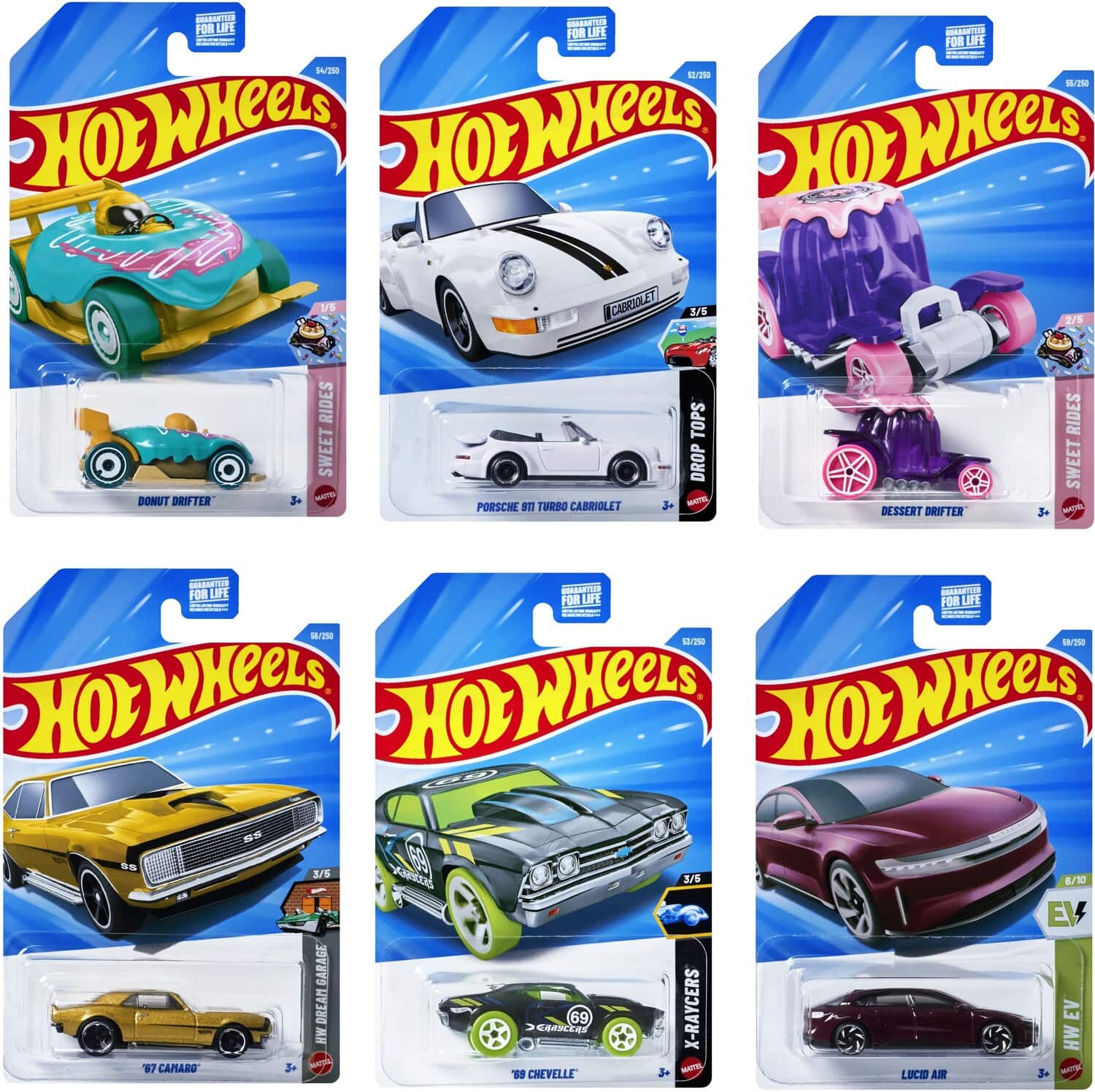 Mattel - Hot Wheels Basic 1:64 Car 72-Piece C Assortment - COLLECTIBLES - Multicolor