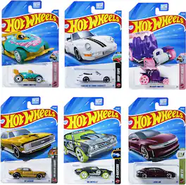 Mattel - Hot Wheels Basic 1:64 Car 72-Piece C Assortment - COLLECTIBLES - Multicolor