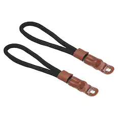 Front. Unique Bargains - 2pcs Camera Wrist Strap, Hand Strap Safety Wristlet Lanyards String for DSLR SLR Digital Camera - Black.