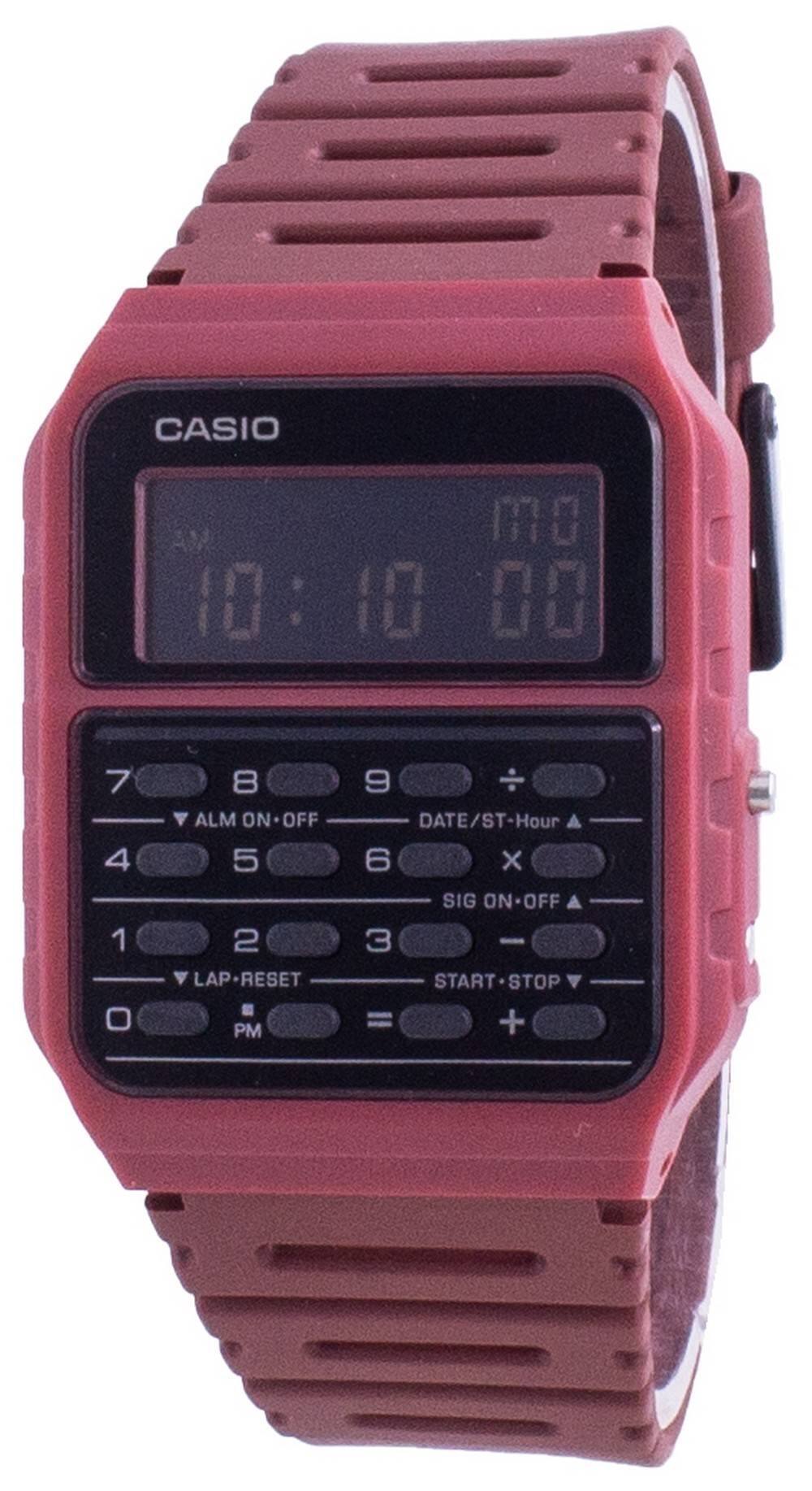 Casio - Data Bank Dual Time Calculator Alarm CA-53WF-4B Unisex Watch 30M - Black
