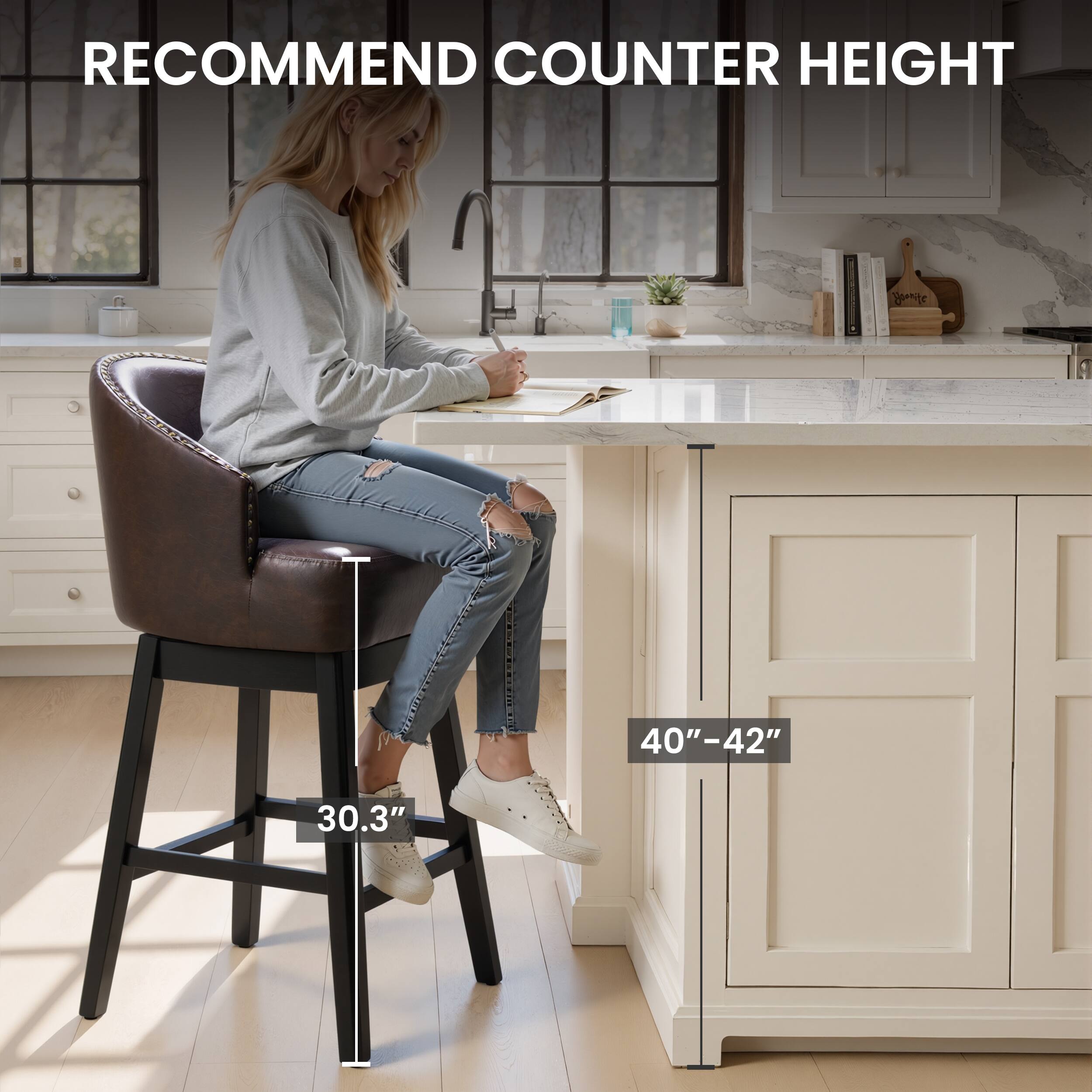 RECOMMEND COUNTER HEIGHT  
40"-42"  
30.3"