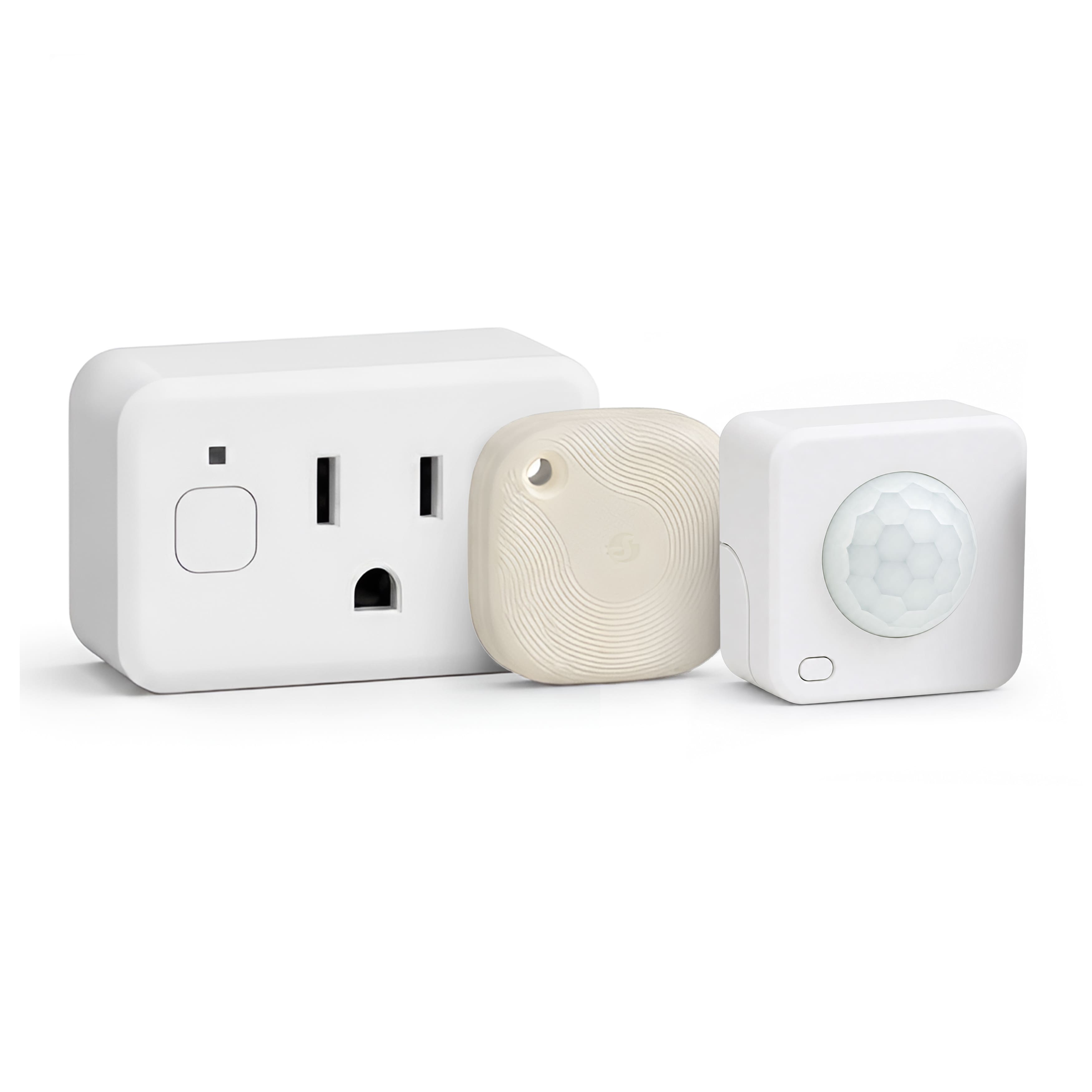 Shelly - Smart Home Starter Bundle with Plug US Gen4, BLU Motion ZB & BLU Button Tough 1 ZB - /Ivory - White