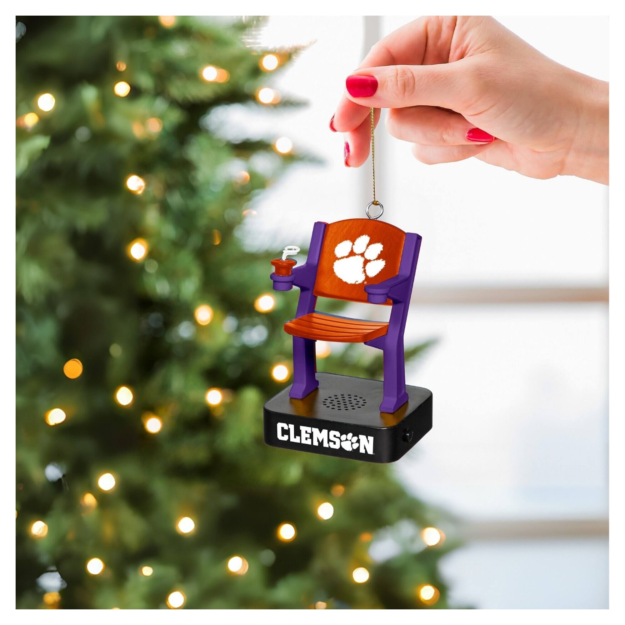 Alt View 1. Evergreen Enterprises - Clemson Tigers Stadium Seat Ornament with Sound - Multicolor.