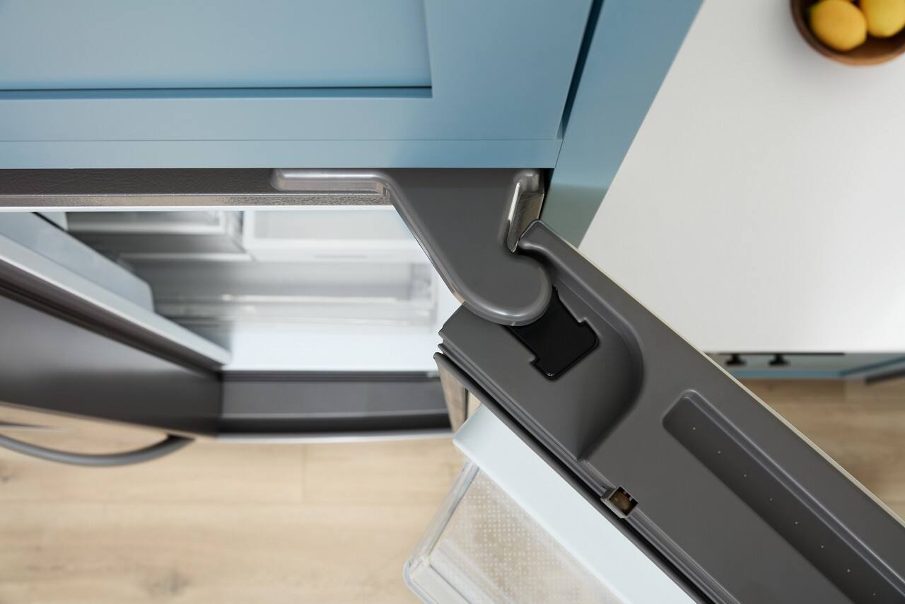 Alt View 11. Whirlpool - 23 Cu. Ft. French Door Refrigerator with In-Door Water and Ice - Black Stainless Finish.