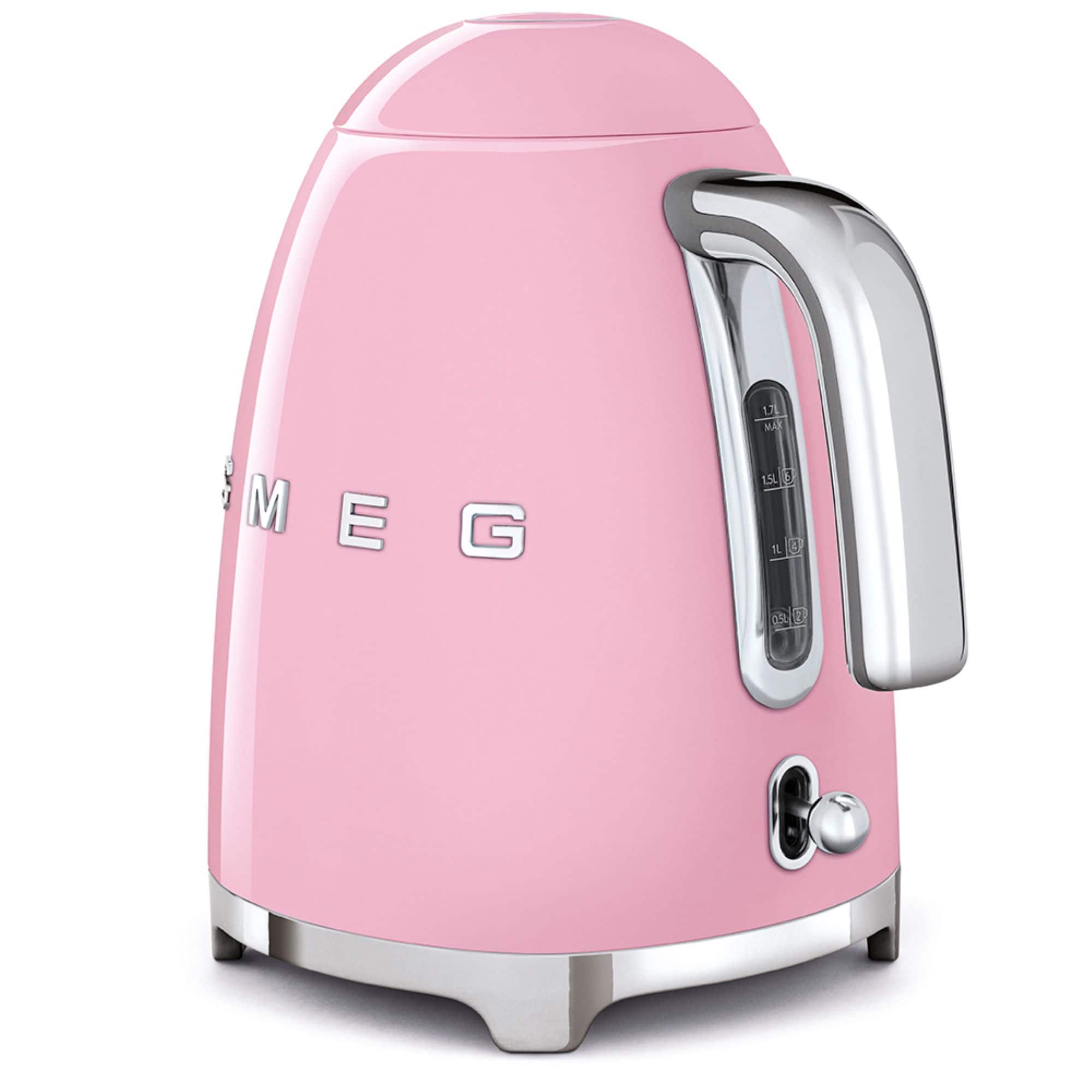 Left. SMEG - SMEG KLF03 7-cup Electric Kettle - Pink.