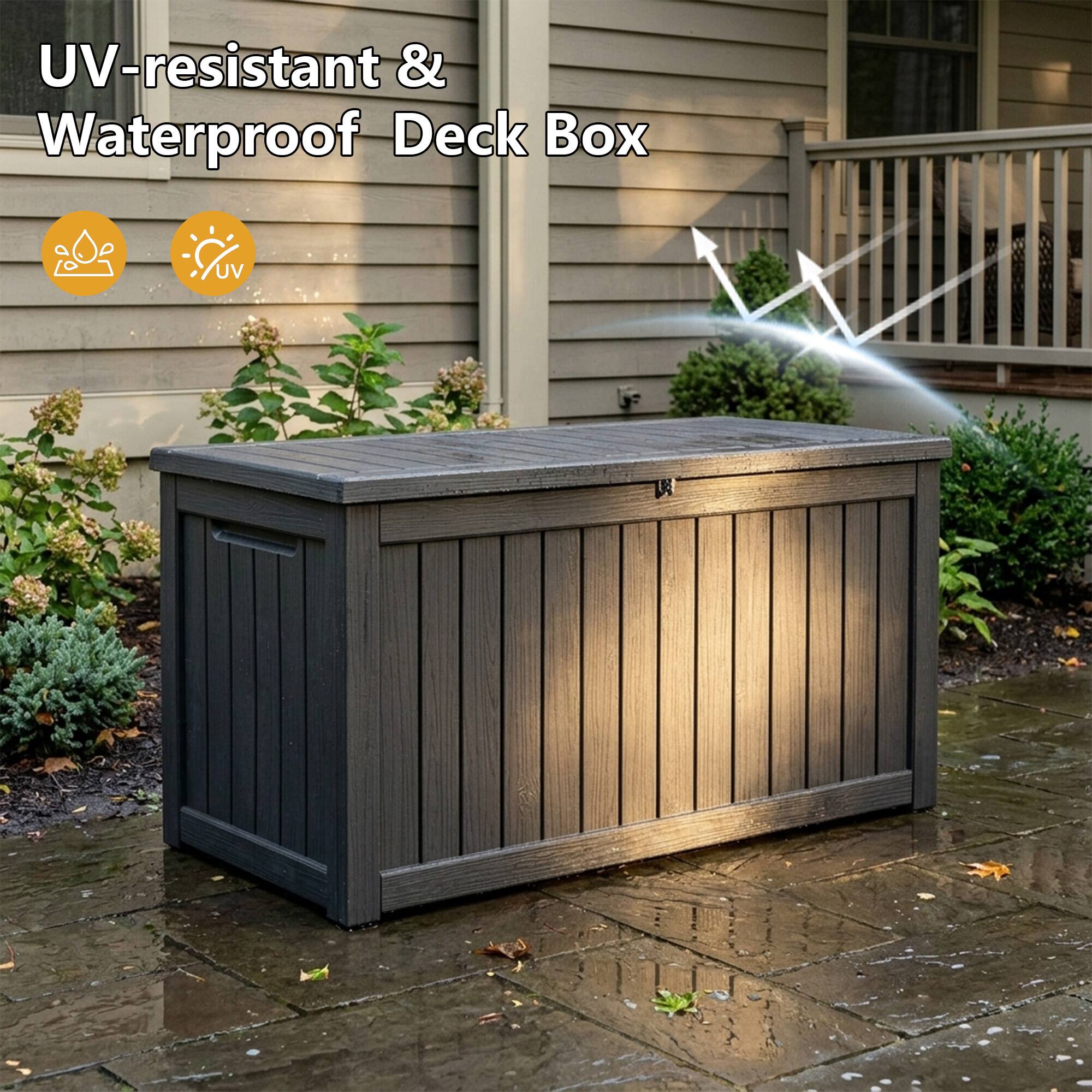 UV-resistant & Waterproof Deck Box