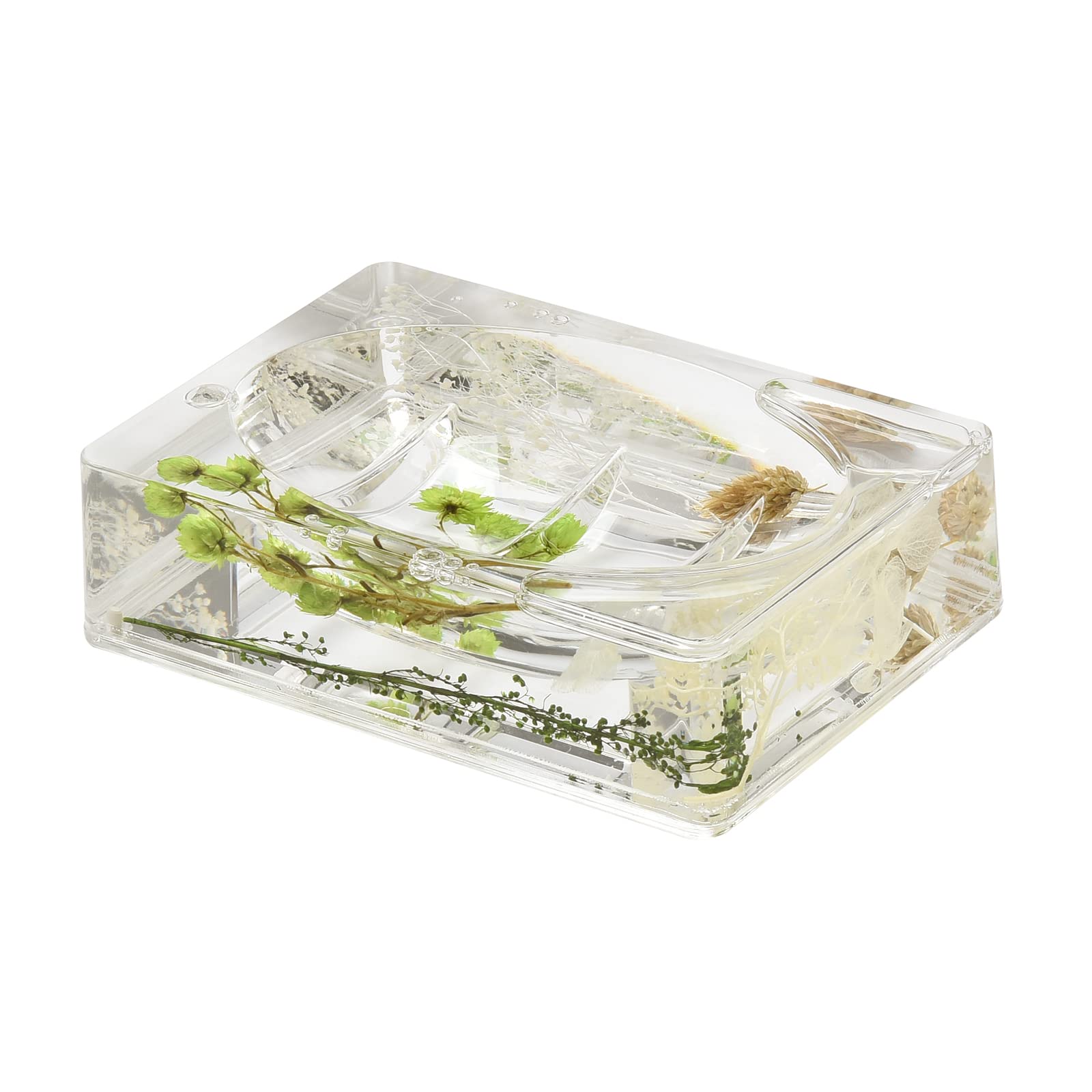 Alt View 1. Earthley Blooms - Piece Liquid d Floating Motion Bathroom Vanity Accessory Set Garden Botanic Toothbrush Holder Tumbler Soap - 1-piece Conch.