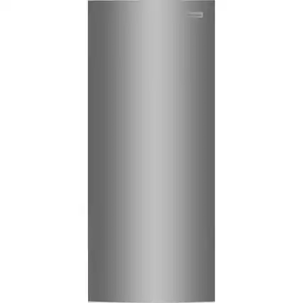 Front. Frigidaire - 13 Cu. Ft. Garage Ready Convertible Upright Freezer - Fingerprint-Resistant Stainless Steel Look.