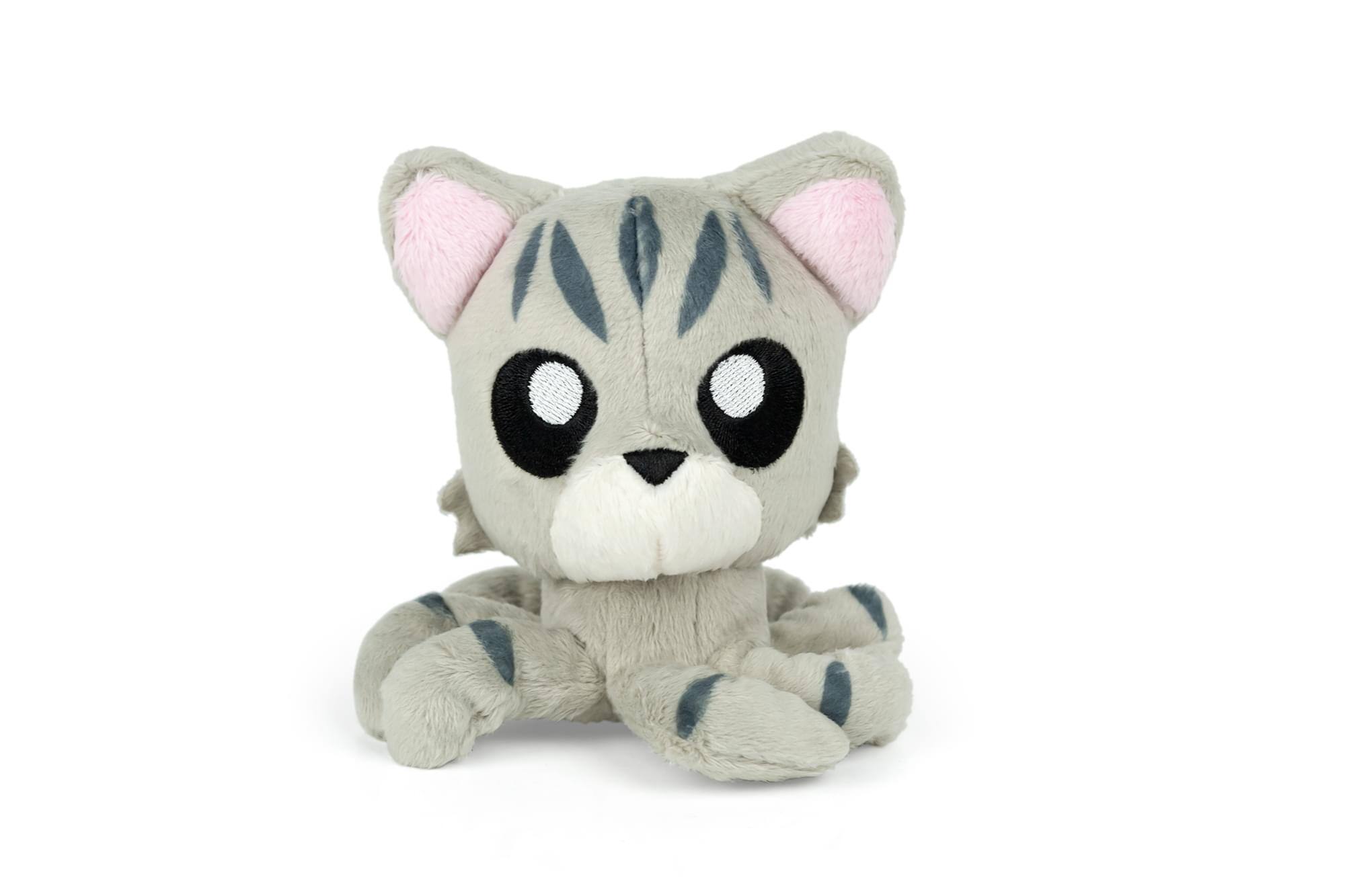 Front. Tentacle Kitty - Tentacle Kitty Little Ones 4 Inch Plush | Grey Tabby - Grey.