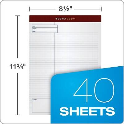 8 1/2" DOCKET GOLD  
11 3/4"  
40 SHEETS