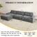PRODUCT INFORMATION
Sofa: 119.4"W x 34.6"D x 36.8"H
Ottoman: 40.7"W x 26.4"D x 19.7"H
3 Packages May Arrive Separately