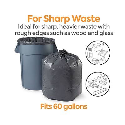 For Sharp Waste  
Ideal for sharp, heavier waste with rough edges such as wood and glass  
Fits 60 gallons