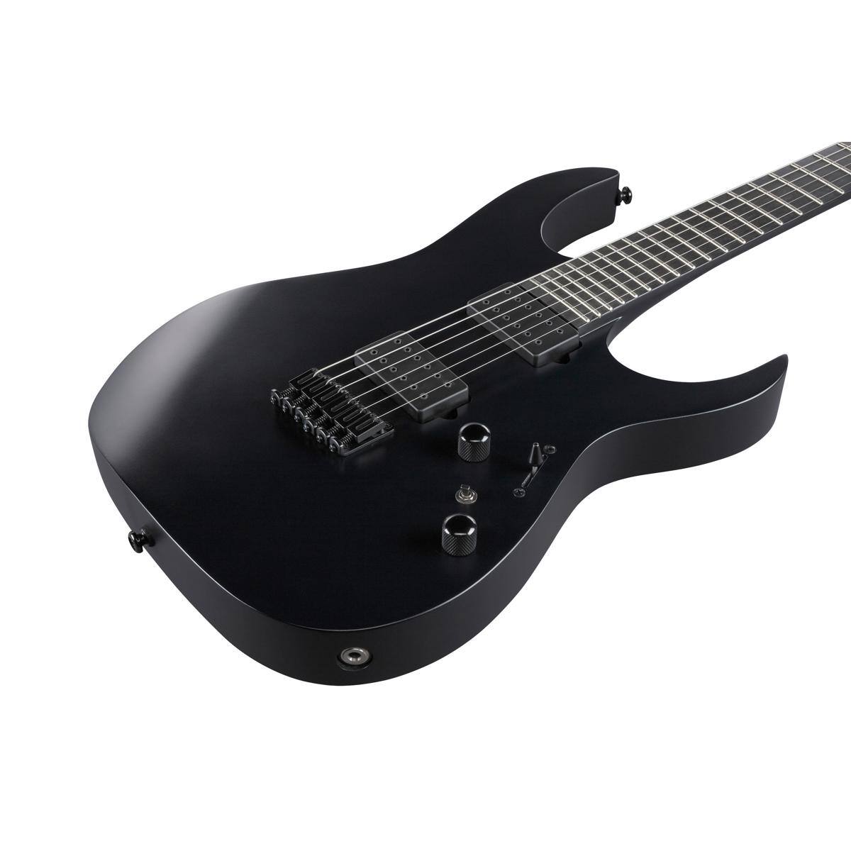 Alt View 5. Ibanez - Ibanez RG Iron Label Series RGRTB621 Electric Guitar, Black Flat.