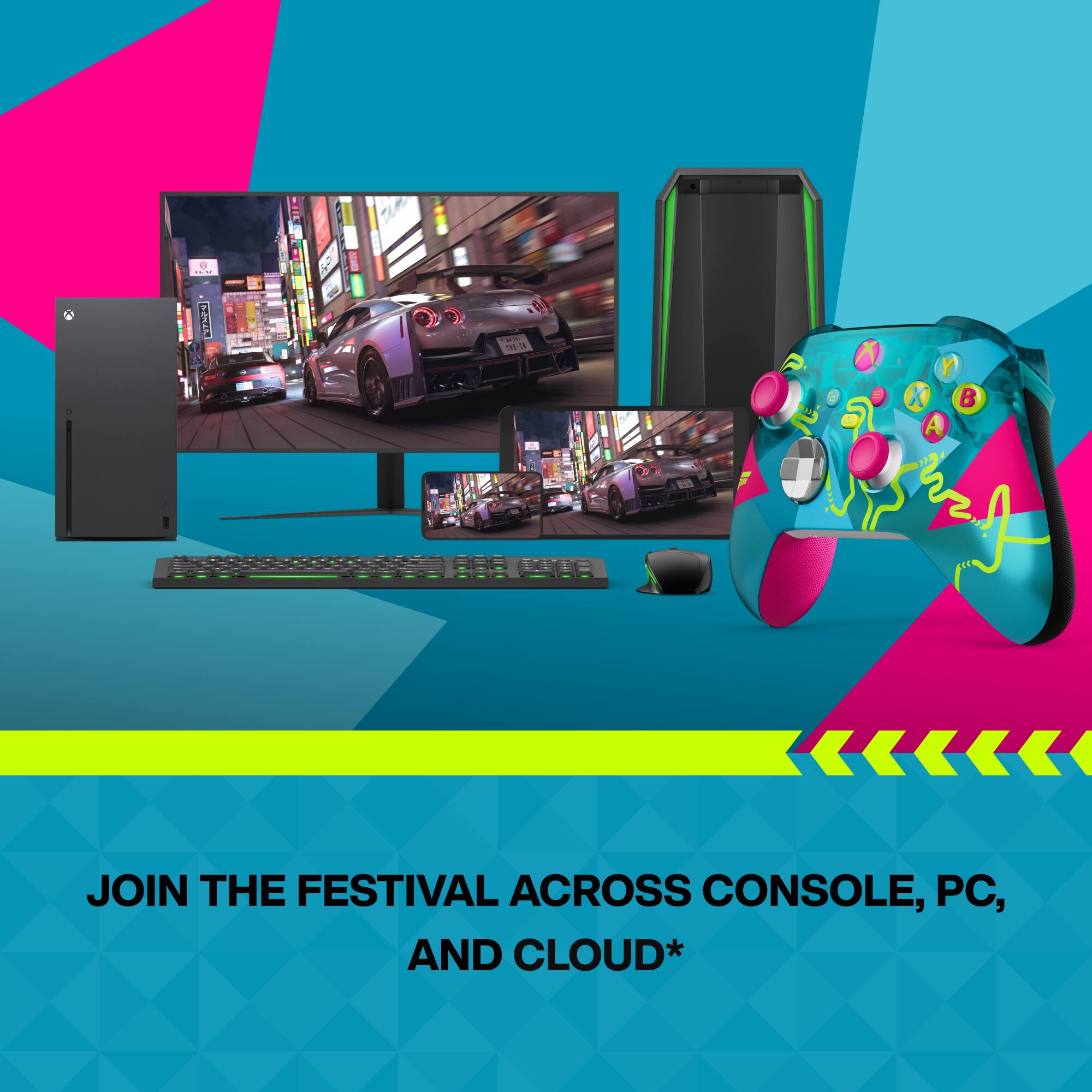 JOIN THE FESTIVAL ACROSS CONSOLE, PC, AND CLOUD*