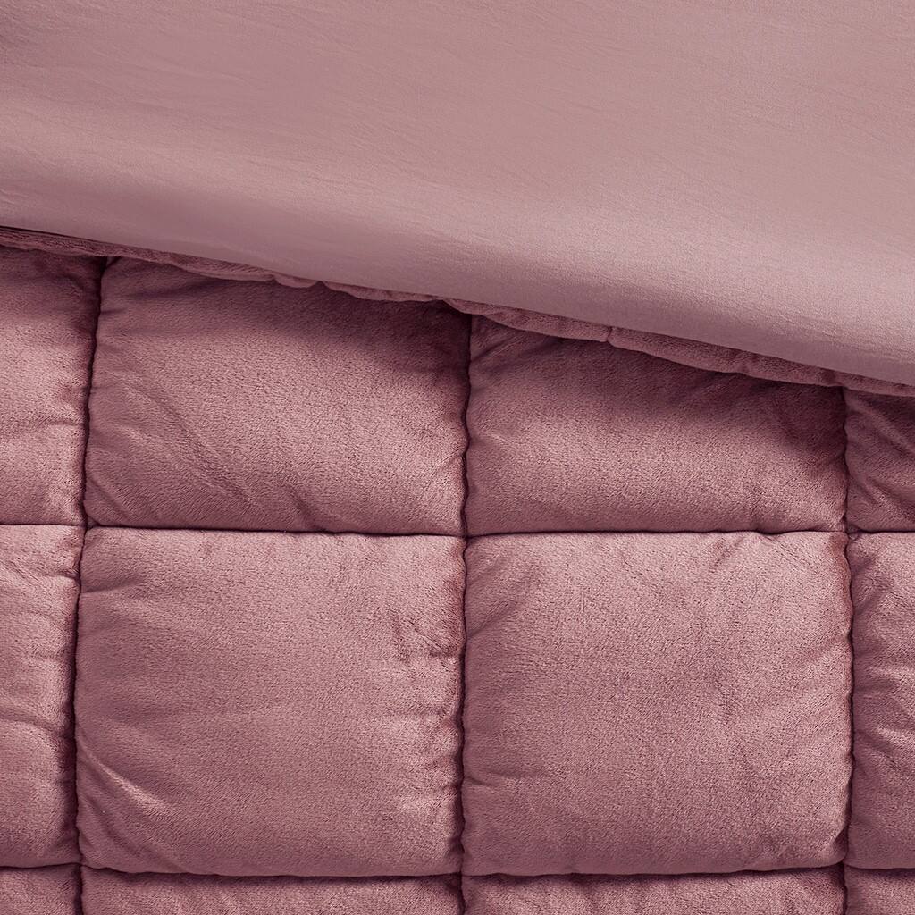 Alt View 5. Gracie Mills - Gracie Mills Naomi Velvet Comforter Set - Pink.