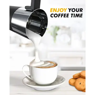 tesslux Electric Milk Frother, Electric Milk Steamer