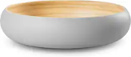 Lexa - Bamboo Fruit Bowl, 12 Inch - Gray