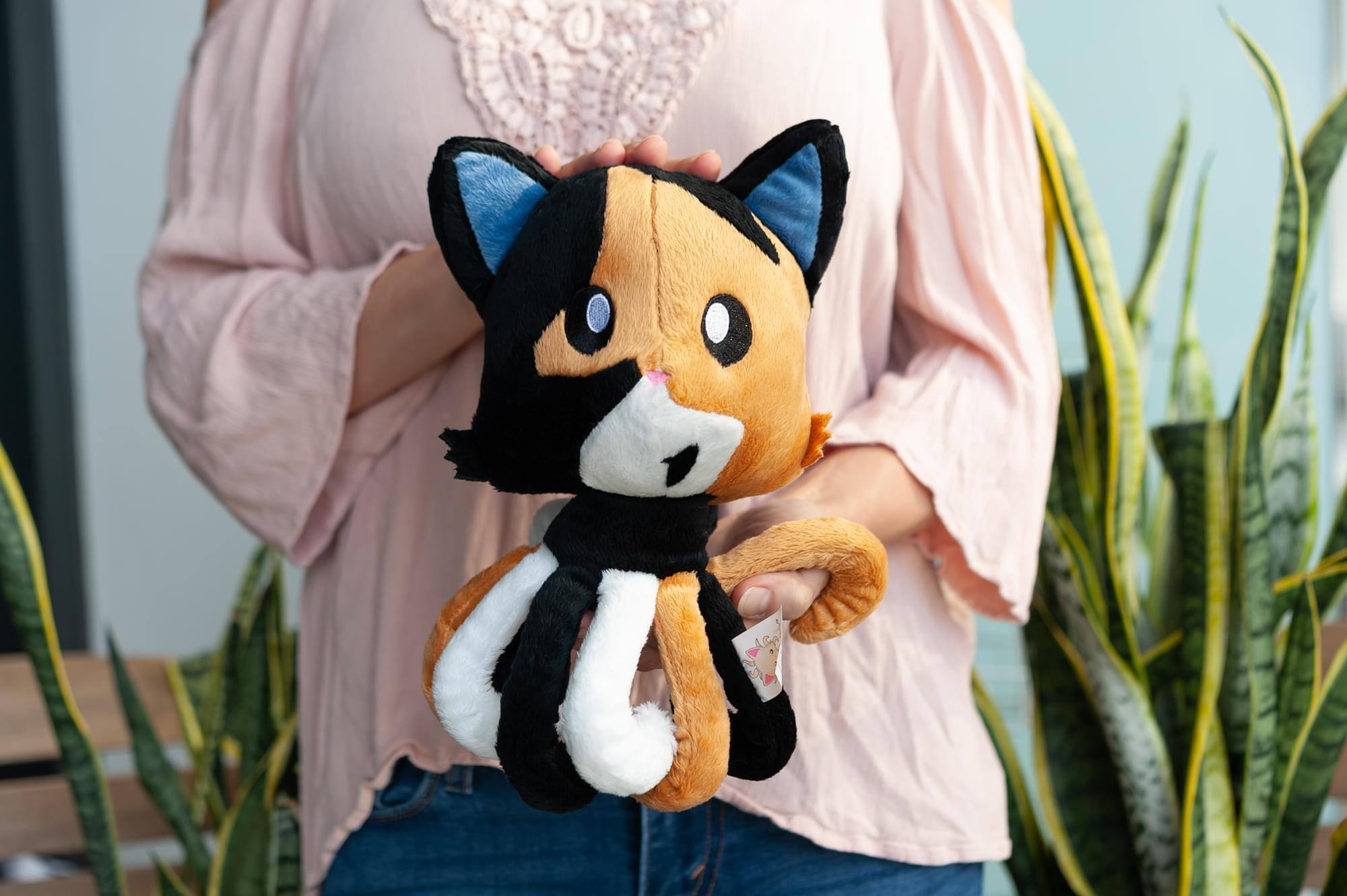 Alt View 4. Tentacle Kitty - Tentacle Kitty 8 Inch Plush Calico - Multi-Color.