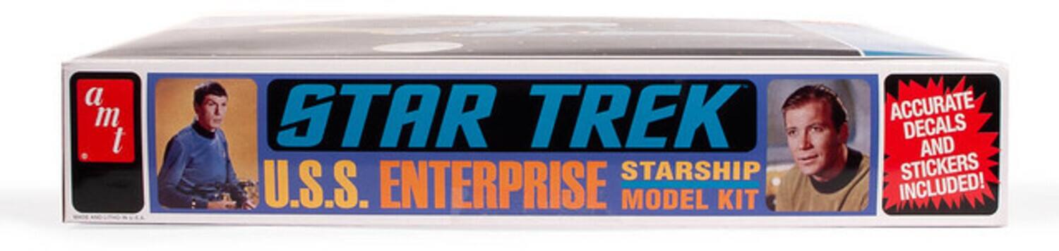 a m t STAR TREK U.S.S. ENTERPRISE STARSHIP MODEL KIT ACCURATE DECALS AND STICKERS INCLUDED!