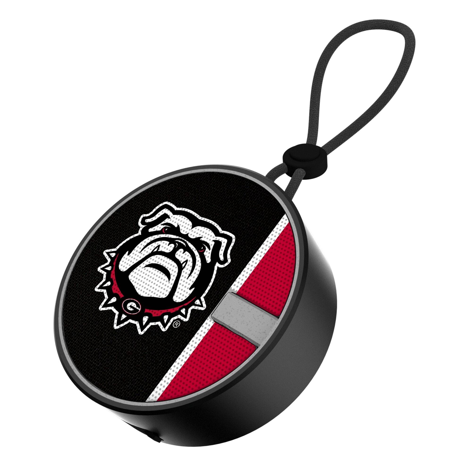 Front. Keyscaper - Georgia Bulldogs Logo Waterproof Bluetooth Speaker - Multicolor.