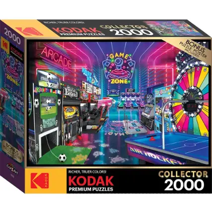 Richer, Truer Colors! Collector 2000 Kodak Premium Puzzles. Puzzle Bonus Included. Arcade Game Included. Poster Included. Fast Piece Zone. Surikers Ghairin Fo Zone.