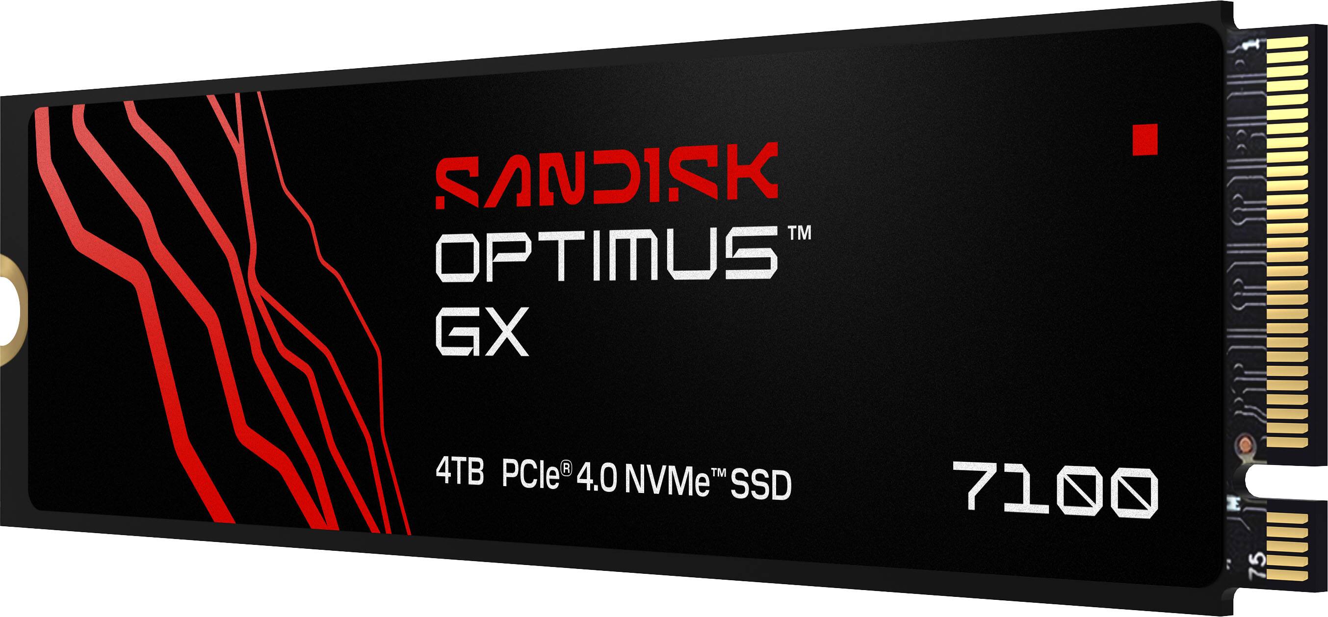 SANDISK OPTIMUS GX  
4TB PCIe® 4.0 NVMe™ SSD  
7100