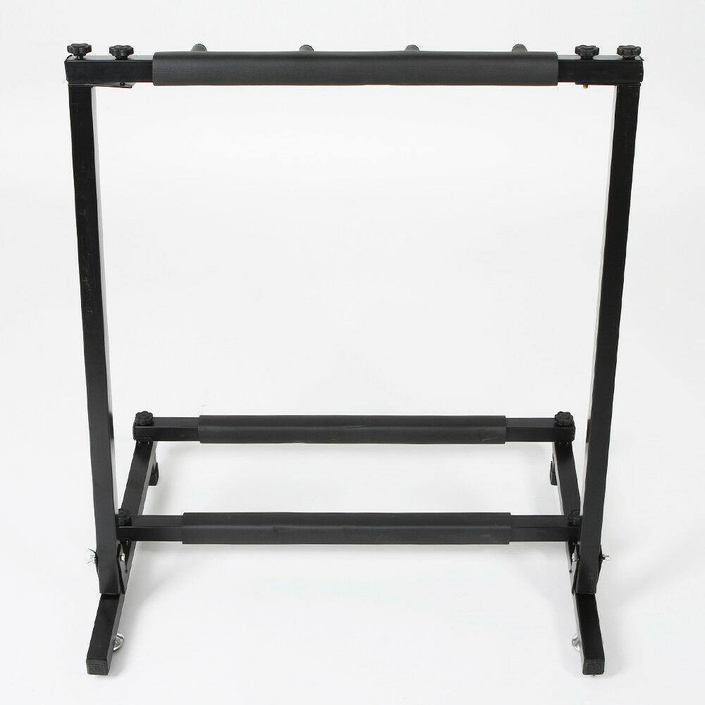 Left. Winado - Multi Guitar Stand 3 Holder Folding Organizer Rack Stage Bass Acoustic Electric.