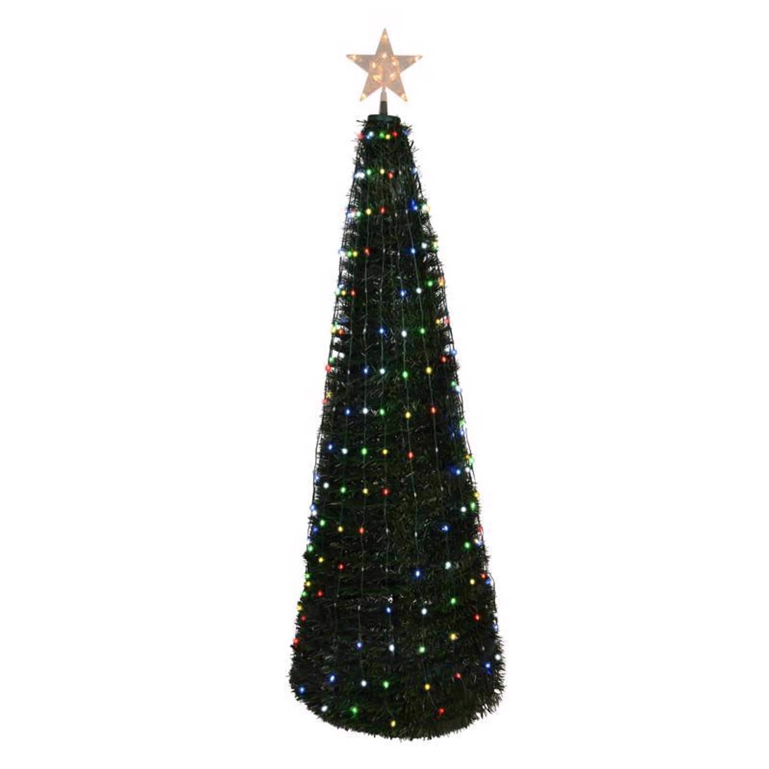 Celebrations - LED RGB Pop-Up Tree 5 ft. Christmas Tree - Multicolored