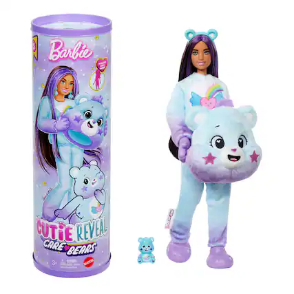 Barbie
Doll
CUTIE REVEAL
CARE BEARS
3+
WARNING: CHOKING HAZARD - Small parts. Not for children under 3 years.
MATTEL
200m