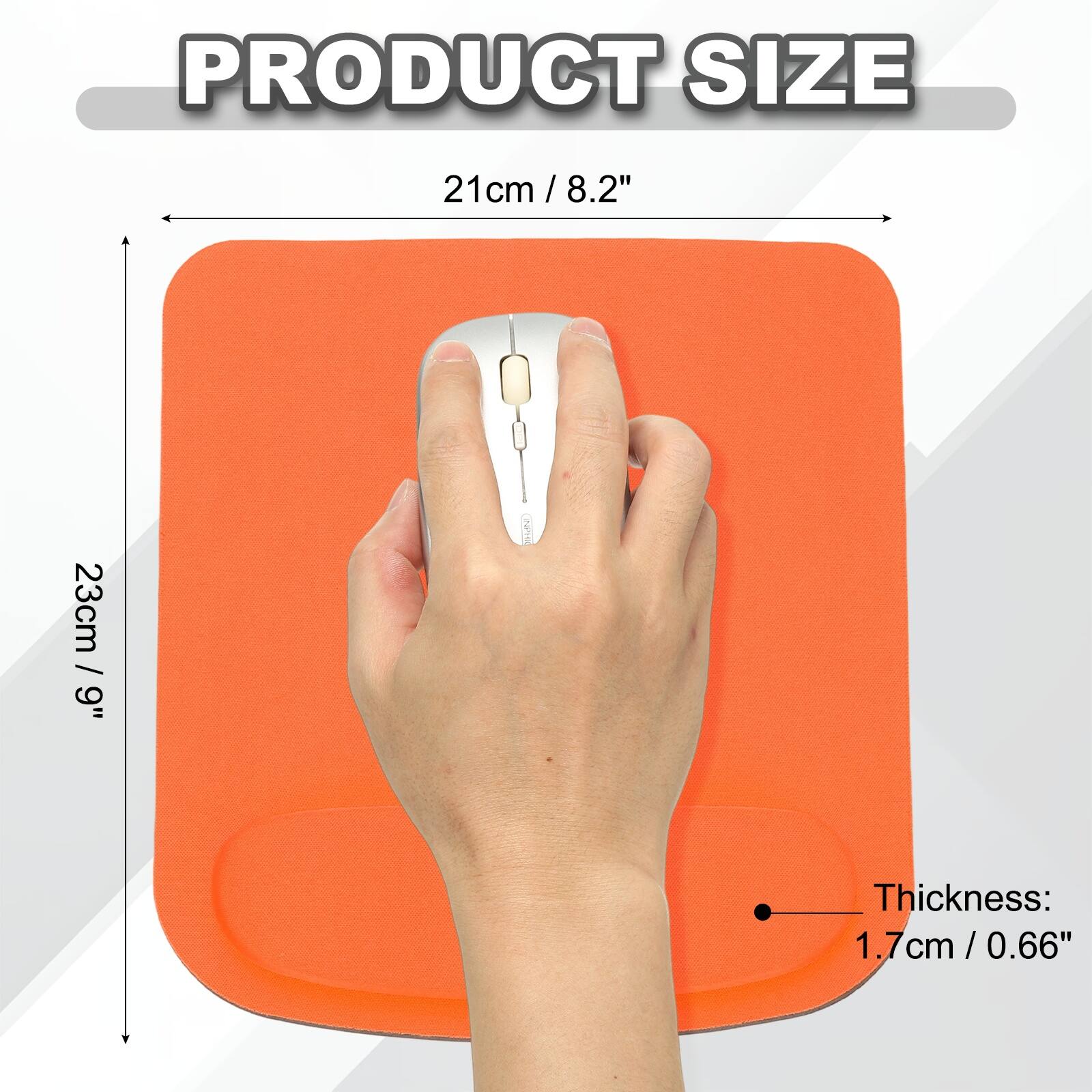PRODUCT SIZE  
21cm / 8.2"  
23cm / 9"  
Thickness: 1.7cm / 0.66"