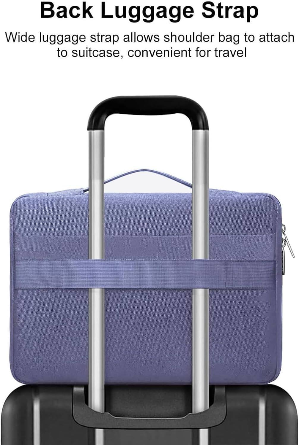 Back Luggage Strap

Wide luggage strap allows shoulder bag to attach to suitcase, convenient for travel