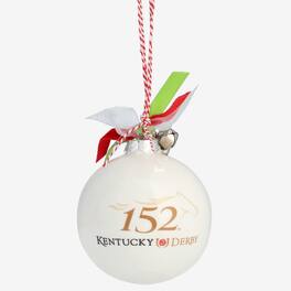 Magnolia Lane - 152nd Kentucky Derby Ceramic Ornament - White
