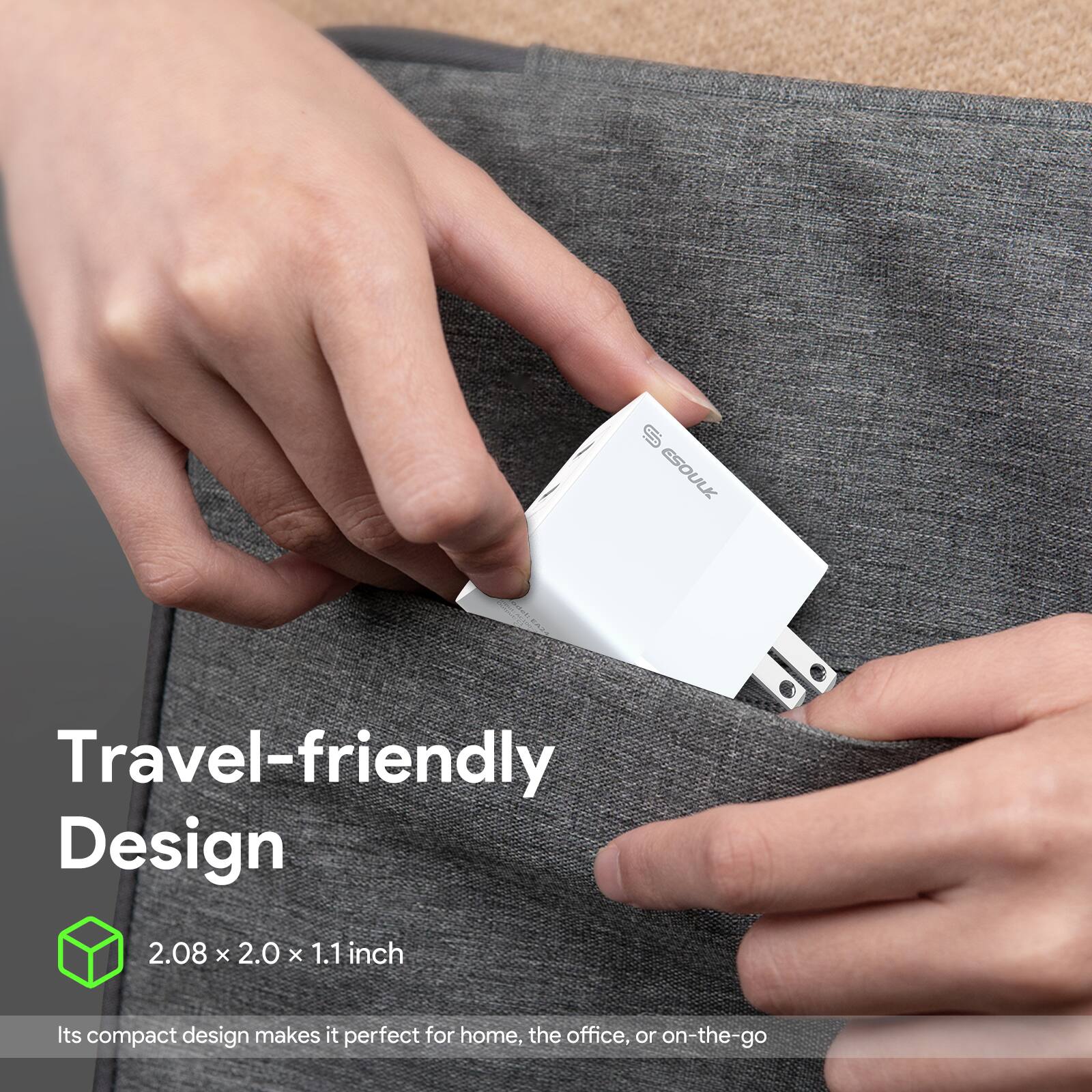 Travel-friendly Design

2.08 x 2.0 x 1.1 inch

Its compact design makes it perfect for home, the office, or on-the-go